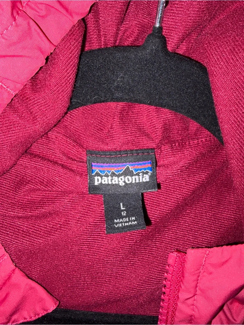 Patagonia Girls' Two-Tone Pink Hooded Rain Jacket